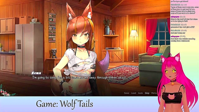 Lewd VTuber Neko Enjoys Anime Yuri Adventure With Big Boobed Lover