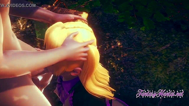 Fischl from Genshin Impact Enjoying Intense 3D Hentai Fun With CreamPie Climax