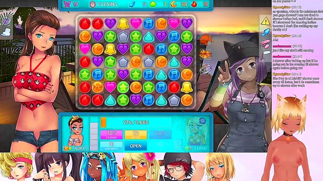 Lewd VTuber Neko's Anime Threesome Livestream With Big Boobs & Lingerie Fun