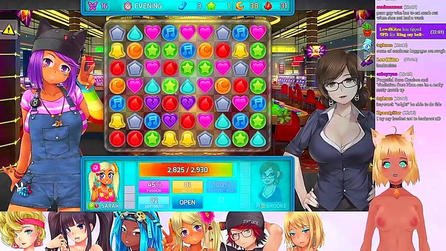 Lewd VTuber Neko's Anime Threesome Livestream With Big Boobs & Lingerie Fun