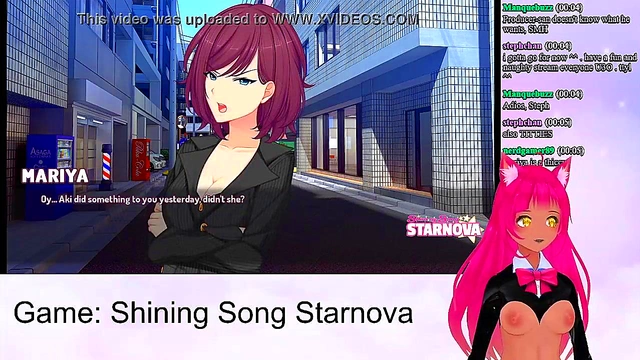 Lewd VTuber Neko Enjoys Intense Anime Sex Scenes from Shining Song StarnovaMariya