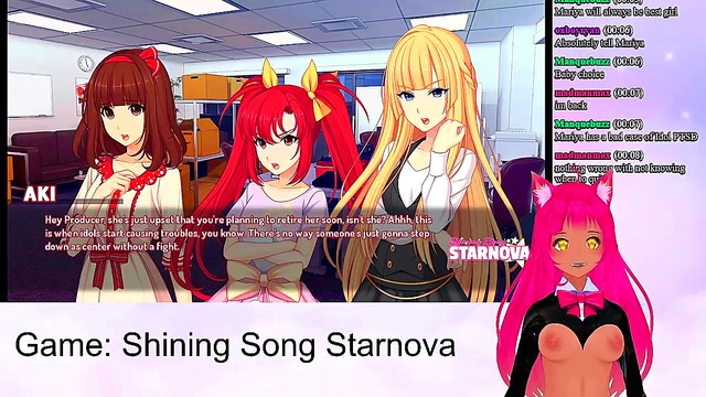 Lewd VTuber Neko Enjoys Intense Anime Sex Scenes from Shining Song StarnovaMariya