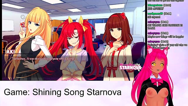 Lewd VTuber Neko Enjoys Intense Anime Sex Scenes from Shining Song StarnovaMariya