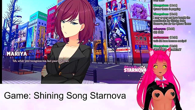Lewd VTuber Neko Enjoys Intense Anime Sex Scenes from Shining Song StarnovaMariya