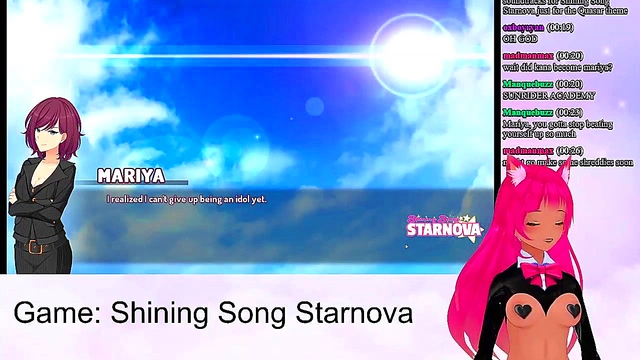 Lewd VTuber Neko Enjoys Intense Anime Sex Scenes from Shining Song StarnovaMariya