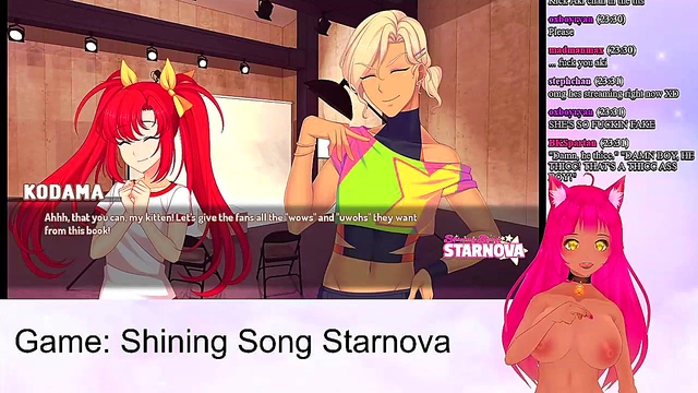 Lewd VTuber Neko Enjoys Intense Anime Sex Scenes from Shining Song StarnovaMariya