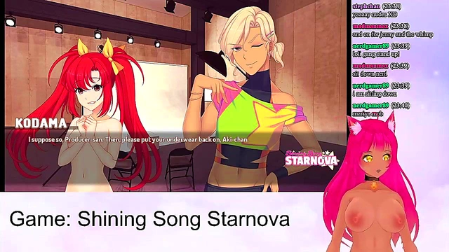 Lewd VTuber Neko Enjoys Intense Anime Sex Scenes from Shining Song StarnovaMariya