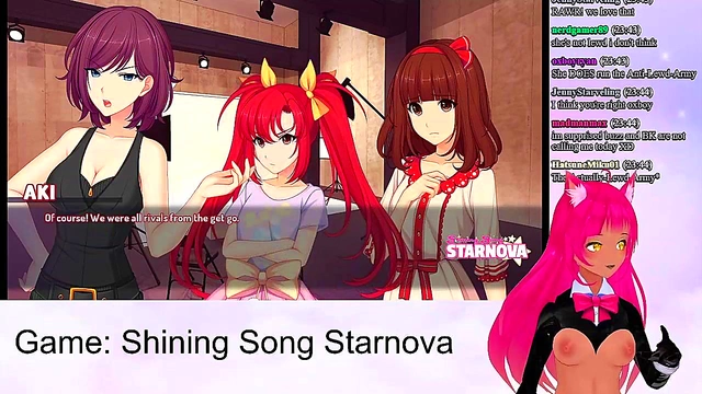 Lewd VTuber Neko Enjoys Intense Anime Sex Scenes from Shining Song StarnovaMariya