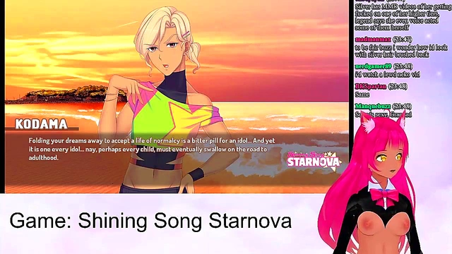 Lewd VTuber Neko Enjoys Intense Anime Sex Scenes from Shining Song StarnovaMariya