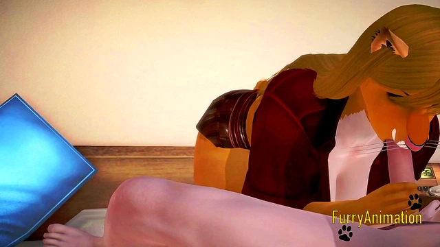 Hot Lioness Gives Rough Blowjob & Gets Fucked By Wolf Boy In Furry Hentai Yiff