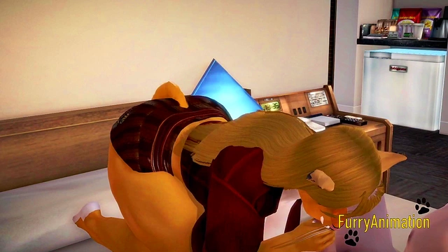 Hot Lioness Gives Rough Blowjob & Gets Fucked By Wolf Boy In Furry Hentai Yiff