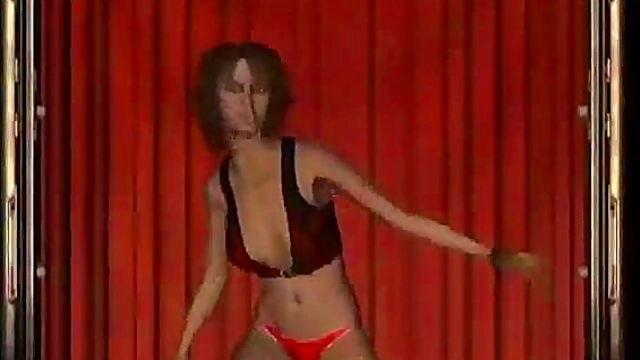 Topless 3D Anime Babe Teases in Tight Lingerie for Hardcore Blowjob Action