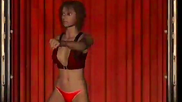 Topless 3D Anime Babe Teases in Tight Lingerie for Hardcore Blowjob Action