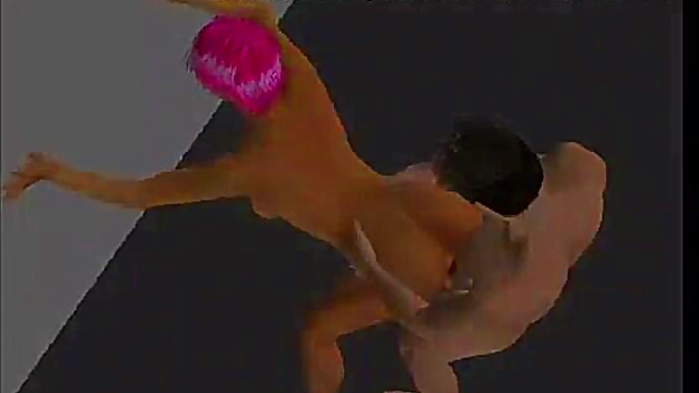 Topless 3D Anime Babe Teases in Tight Lingerie for Hardcore Blowjob Action