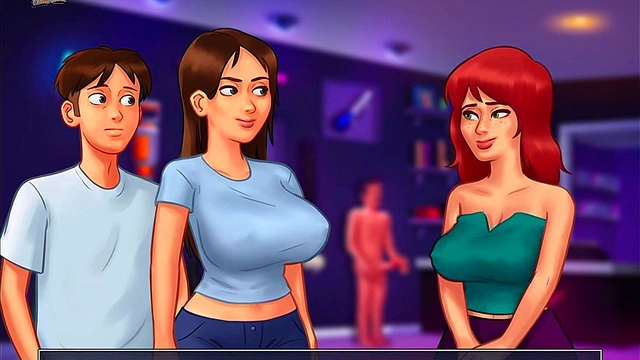 Big-Titted Teen Seduces in Summertime Saga Anime Game Walkthrough