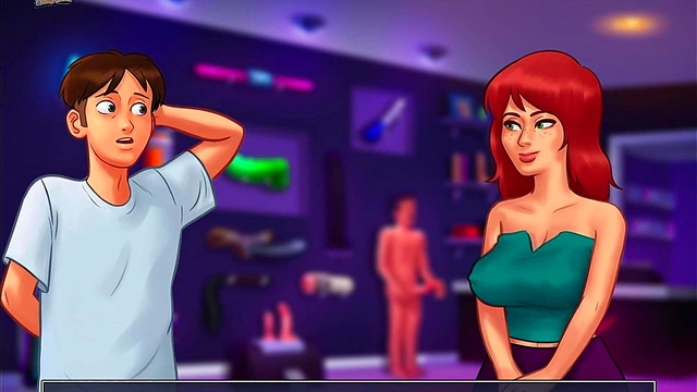 Big-Titted Teen Seduces in Summertime Saga Anime Game Walkthrough