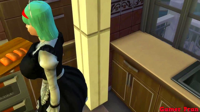 Perverted Boss Fucks Beautiful Maid Bulma While Husband Works In Dragon Ball Hentai