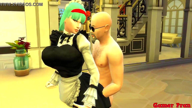 Perverted Boss Fucks Beautiful Maid Bulma While Husband Works In Dragon Ball Hentai