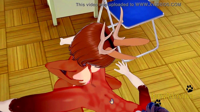 Japanese Furry Hentai – Deer-Rabbit Boobjob & Fucked for Creampie Yiff