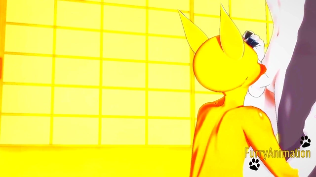 Taomon & Grey Fox Furry Hentai Fun – Boobjob, Handjob, Blowjob & Fucked