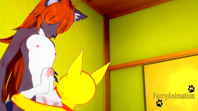 Taomon & Grey Fox Furry Hentai Fun – Boobjob, Handjob, Blowjob & Fucked