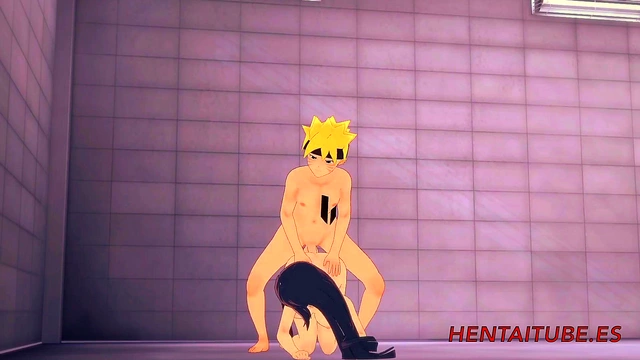 Hinata Gets Fucked Hard in Doggy Style for Naruto Hentai Creampie