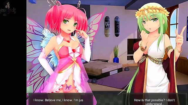 Brunette Catgirl Goddess Fucks Alien in Huniepop for Big-Ass Blowjob & CreampieCumshot