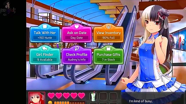 Brunette Catgirl Goddess Fucks Alien in Huniepop for Big-Ass Blowjob & CreampieCumshot