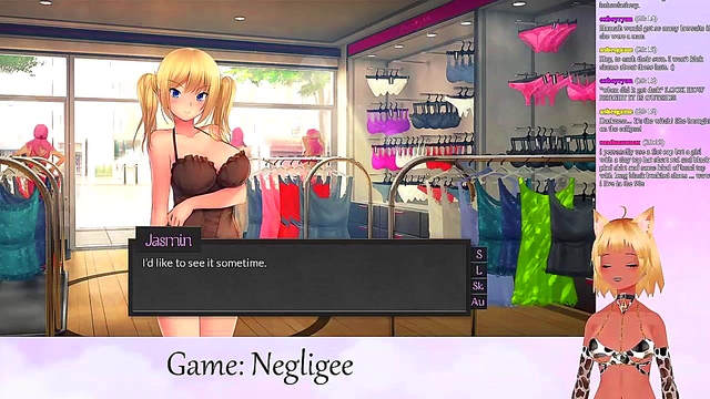 Lewd VTuber Neko Takes Lingerie Lesbian Fun To The Next Level With Big Boobs