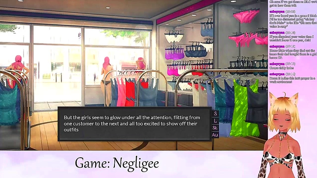 Lewd VTuber Neko Takes Lingerie Lesbian Fun To The Next Level With Big Boobs