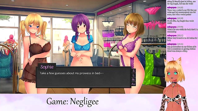 Lewd VTuber Neko Takes Lingerie Lesbian Fun To The Next Level With Big Boobs