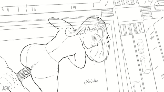 Hentai Cartoon Girl Enjoys Rough Doggy Style Backshots On The Rooftop ASMR