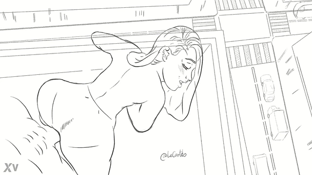 Hentai Cartoon Girl Enjoys Rough Doggy Style Backshots On The Rooftop ASMR