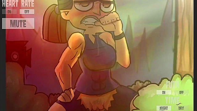 Horny Futanari Agent Trains With Eva in Secret Anime Game Loop