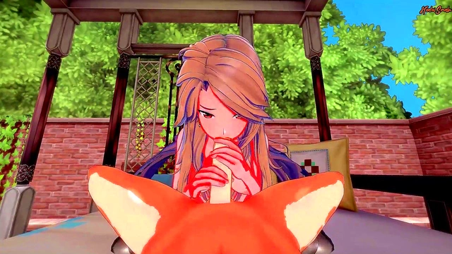 Katalina Swallows Cum Then Gets Fucked Doggy Style in Granblue Fantasy Hentai