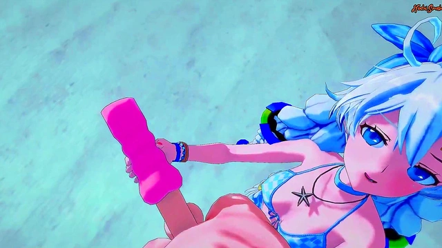 Kiana Kaslana Fucks POV Style On The Beach With Doggy Deepthroats & FacialCumshots