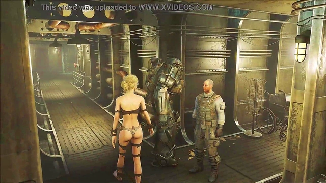 Blonde Anime Babe Straps On for Sexy Fallout 4 HQ Fucking Session