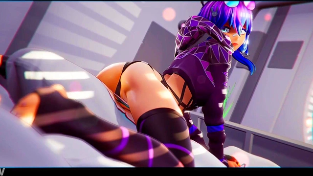 Projekt Melody – Cyberpunk VR Cosplay Goddess Rides Cock in 3D Anime Bliss