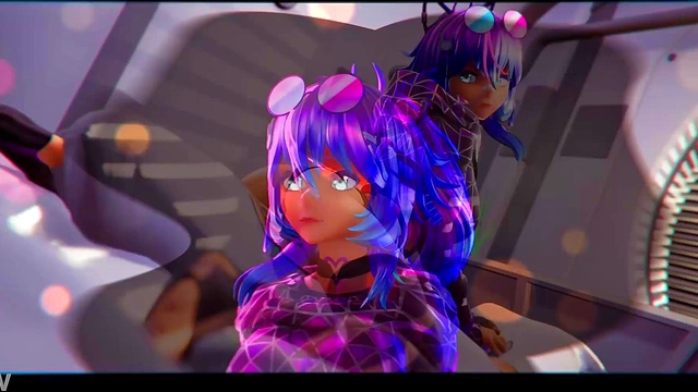 Projekt Melody – Cyberpunk VR Cosplay Goddess Rides Cock in 3D Anime Bliss