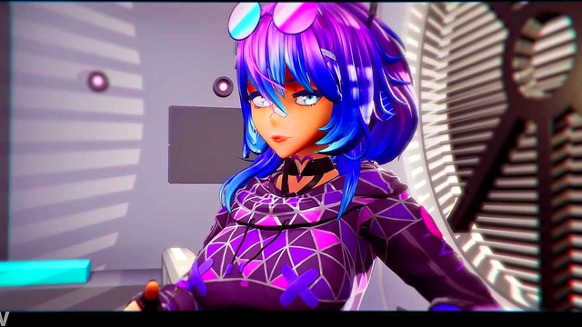 Projekt Melody – Cyberpunk VR Cosplay Goddess Rides Cock in 3D Anime Bliss