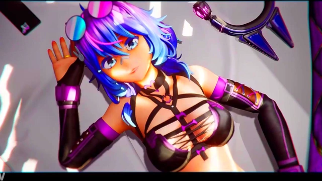 Projekt Melody – Cyberpunk VR Cosplay Goddess Rides Cock in 3D Anime Bliss