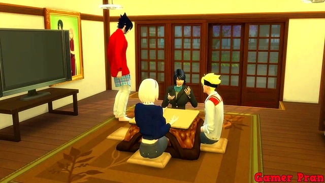 Sakura Helps Boruto & Sarada in Hot Naruto Threesome Adventure