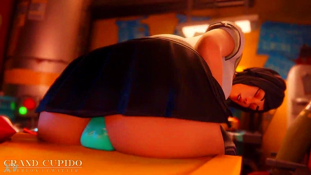 Tsuki’s Fortnite Adventure – Big Tits & Dick Action In Anime World