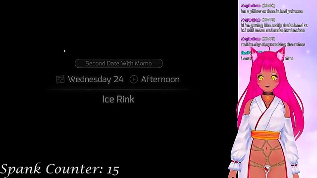 Lewd VTuber Neko Gets Spanked & Filled With Creampie During Anime Livestream