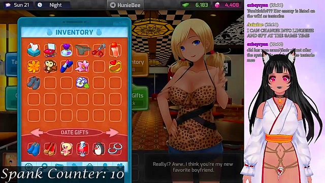 Lewd VTuber Neko Gets Spanked & Filled With Creampie During Anime Livestream