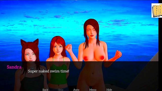 Amateur 3D Hentai Couple Explores Erotic Visual Novel Gameplay Together