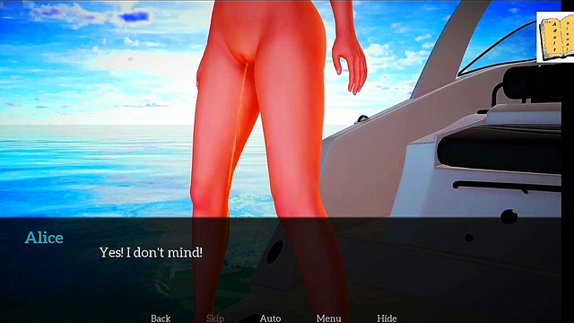 Amateur 3D Hentai Couple Explores Erotic Visual Novel Gameplay Together