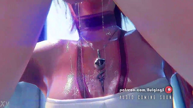 Serah Farron Deepthroats With Eye Contact For Juicy 3D Cumshot