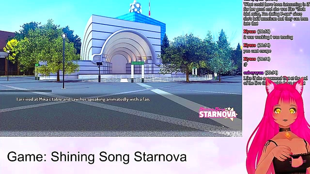 Lewd VTuber Neko Enjoying Intense Anime Action in Shining Song Starnova