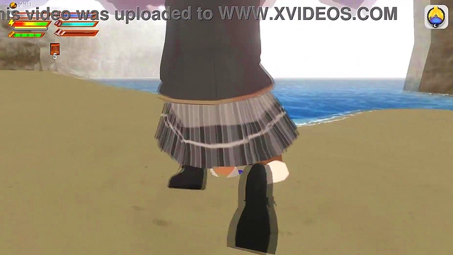 Horny Student Slave Gets Pissed On By Femdom Mistress at Beach